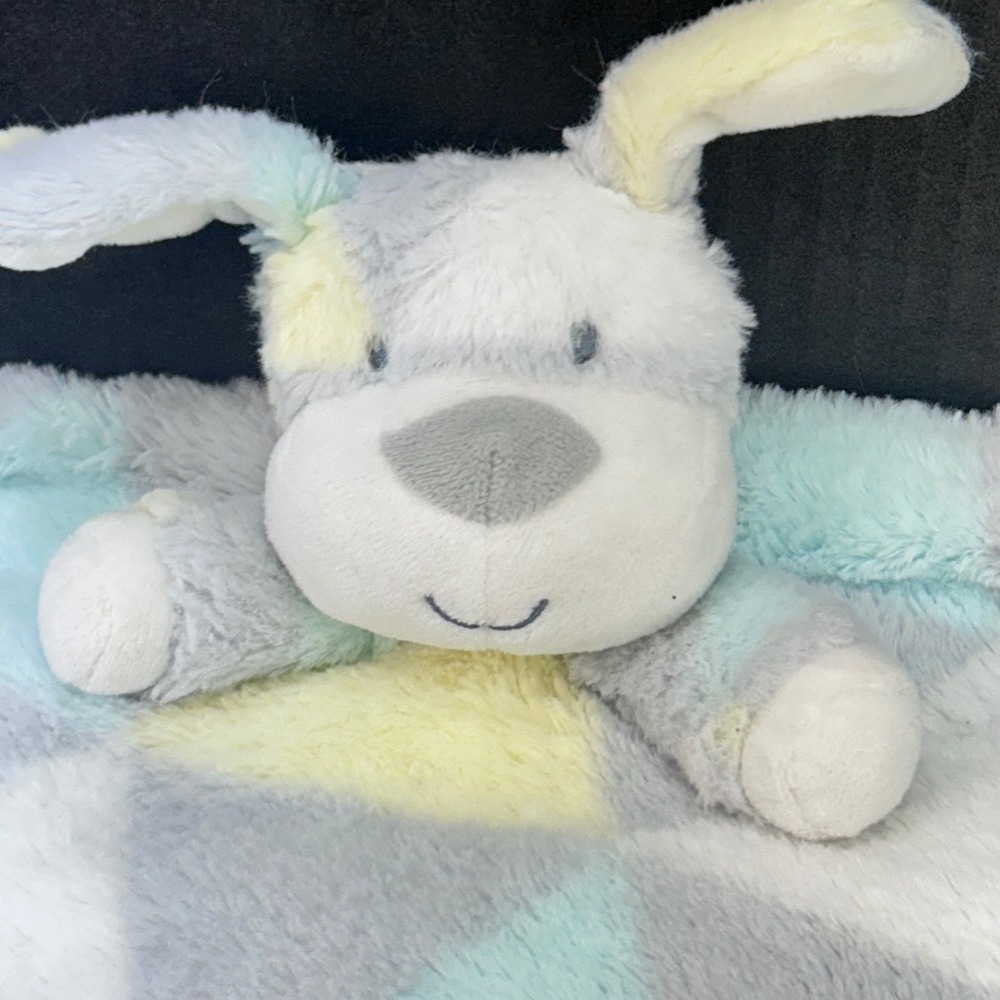 Puppy Dog Unisex Multicolor Baby Essentials Security Blanket Plush Lovey 14"